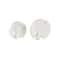 White & Gray Circular Abstract Marble Elephant Sculpture Set